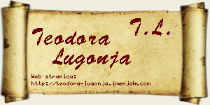 Teodora Lugonja vizit kartica
